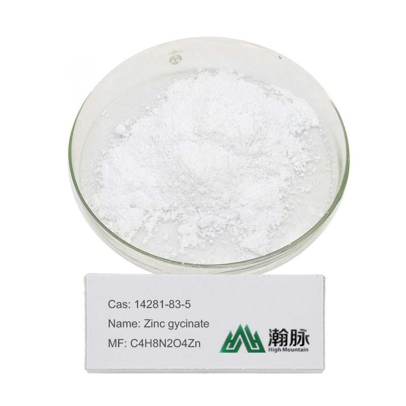 Gycinato de zinc Cas 14281-83-5 Cas 7214-08-6 C4H8N2O4Zn (T-4)-Bis(Glycinato-N,O)Zinc
