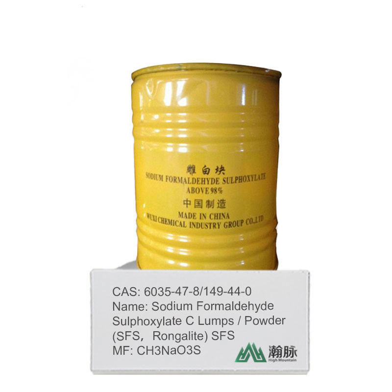 Rongalita/SFS Sulfoxilato de formaldehído sódico CAS 6035-47-8,149-44-0 Agente reductor de alta pureza para uso industrial
